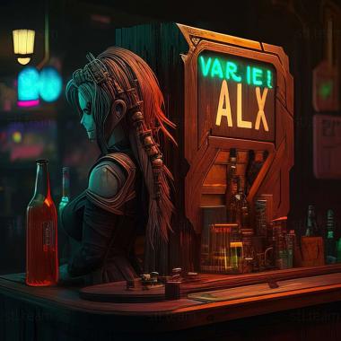3D модель VA 11 Hall A Cyberpunk Bartender Action game (STL)